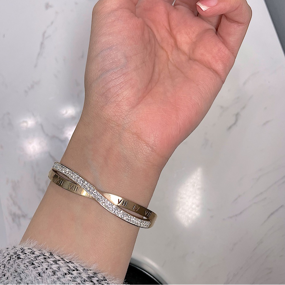 Timeless Bracelet x Cubic Zircon Stone Belt - Picture 7 of 11